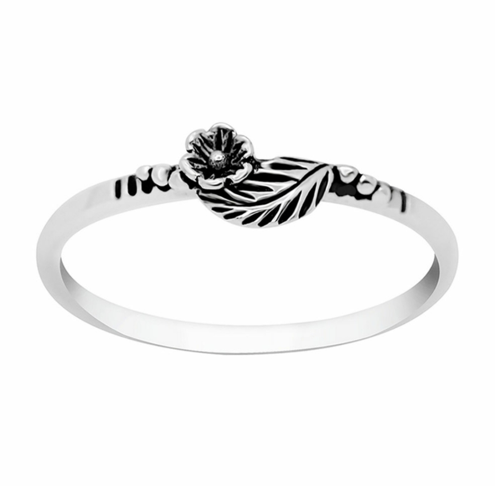 Itsy Bitsy Sterling Silver Flower Band